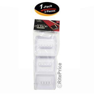 3 PCS (1 Pack) Ashtray For Cigarettes & Cigar Rectangular Plastic Ash Holder New